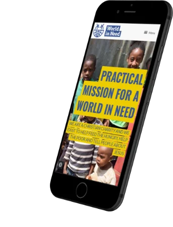 Charity Website Build Mockup